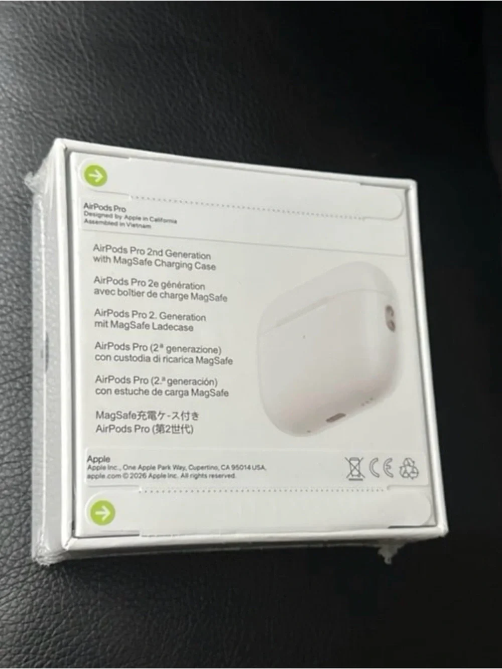 Apple AirPods Pro (2nd Generation) White Bluetooth In-Ear Earbuds MagSafe Case